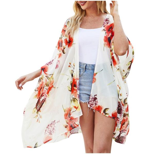 beach cover up floral embroidery bikini swimwear women robe de plage cardigan bathing suit ups kimono women's, White;black
beach cover up floral embroidery bikini swimwear women robe de plage cardigan bathing suit ups kimono women's, White;black