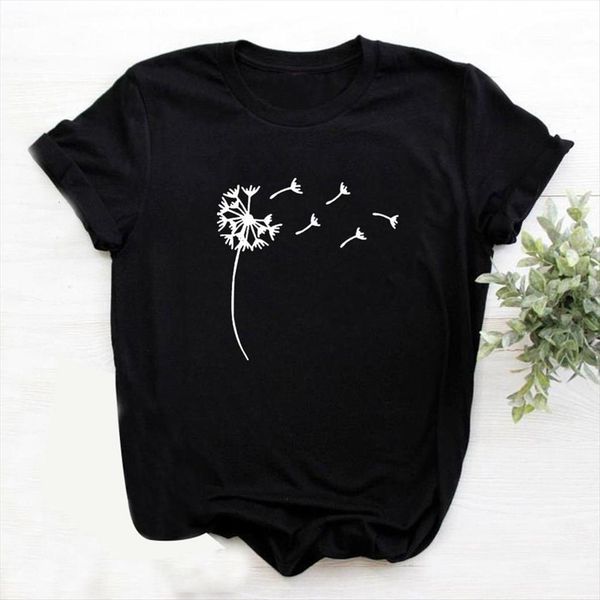 zogankin summer cotton casual womens funny wildflower dandelion print black girl tee, White
zogankin summer cotton casual womens funny wildflower dandelion print black girl tee, White