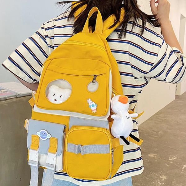 backpack est transparent pvc cat kawaii doll shoulders school for women waterproof nylon large book bagpack contrast color girls
backpack est transparent pvc cat kawaii doll shoulders school for women waterproof nylon large book bagpack contrast color girls