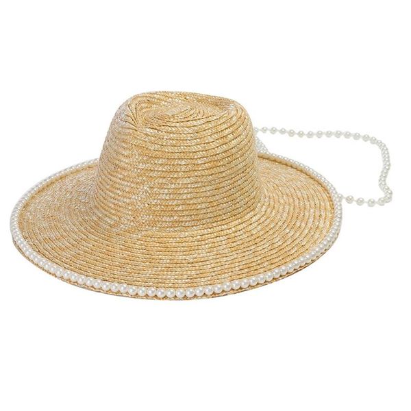 wide brim hats women's wheat straw sunhat with pearls floppy summer hat roll up beach cap uv protection sun, Blue;gray
wide brim hats women's wheat straw sunhat with pearls floppy summer hat roll up beach cap uv protection sun, Blue;gray