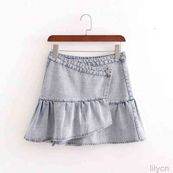women's skirt skirts clothing summer fashion show slim waist flounce jean a word bag bottom hemline, Black
women's skirt skirts clothing summer fashion show slim waist flounce jean a word bag bottom hemline, Black