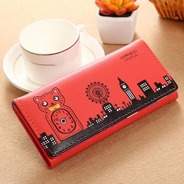 wallets bag ms coin purse card holder cartoon cat printing women wallet pu leather cute, Red;black
wallets bag ms coin purse card holder cartoon cat printing women wallet pu leather cute, Red;black