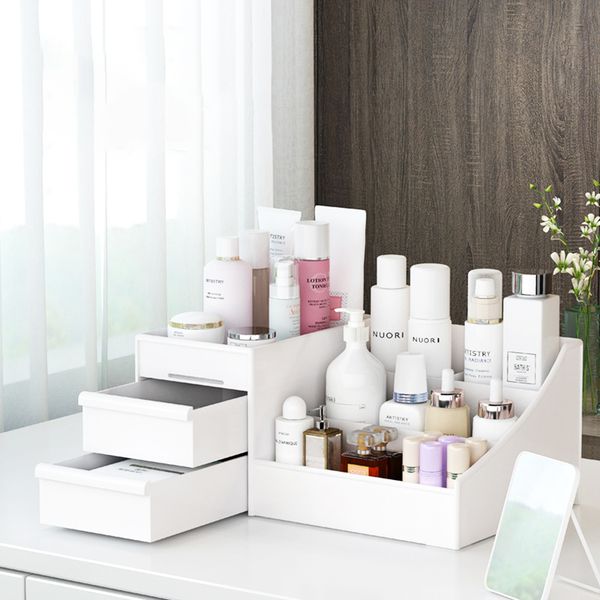 Desk Organizer For Stationary Storage Plastic Makeup Storage Box Large Capacity Drawer Sundries Organizer Office Accessories, White
Desk Organizer For Stationary Storage Plastic Makeup Storage Box Large Capacity Drawer Sundries Organizer Office Accessories, White
