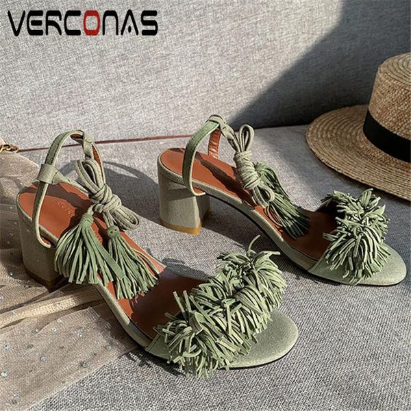 dress shoes verconas 2021 woman sandals pumps kid suede summer fringe decoration square toe round heels, Black
dress shoes verconas 2021 woman sandals pumps kid suede summer fringe decoration square toe round heels, Black