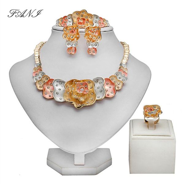 earrings & necklace fani 2021 fashion african beads bridal jewelry set dubai gold colorful wholesale nigerian woman designer, Silver
earrings & necklace fani 2021 fashion african beads bridal jewelry set dubai gold colorful wholesale nigerian woman designer, Silver