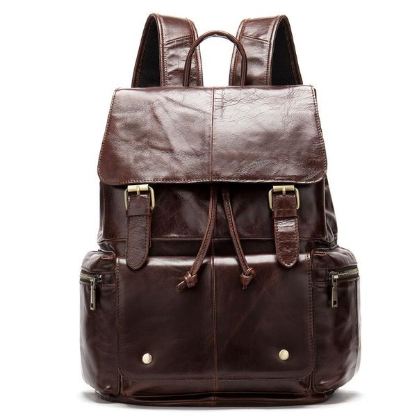 backpack vintage men women backpacks 100% cow genuine leather student school bag female male computer high capacity travel
backpack vintage men women backpacks 100% cow genuine leather student school bag female male computer high capacity travel