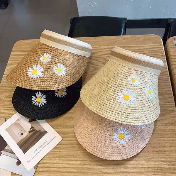 spring and summer travel versatile sunscreen small daisy empty big eaves breathable no hair hoop hat, Blue;gray
spring and summer travel versatile sunscreen small daisy empty big eaves breathable no hair hoop hat, Blue;gray