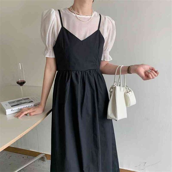 casual dresses 2021 summer ol french retro thin gentle vintage solid femme brief all match loose dress vestidos ws8r, Black;gray
casual dresses 2021 summer ol french retro thin gentle vintage solid femme brief all match loose dress vestidos ws8r, Black;gray