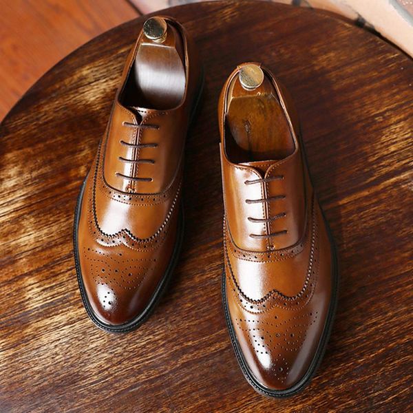 dress shoes autumn brand men genuine cow leather brogue wedding business mens casual flats black vintage oxford for men's
dress shoes autumn brand men genuine cow leather brogue wedding business mens casual flats black vintage oxford for men's