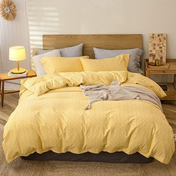 bedding sets reversible printing 4pcs set duvet cover 100% brushed cotton with buttons 2 pillowcases 1 bed linen light yellow
bedding sets reversible printing 4pcs set duvet cover 100% brushed cotton with buttons 2 pillowcases 1 bed linen light yellow