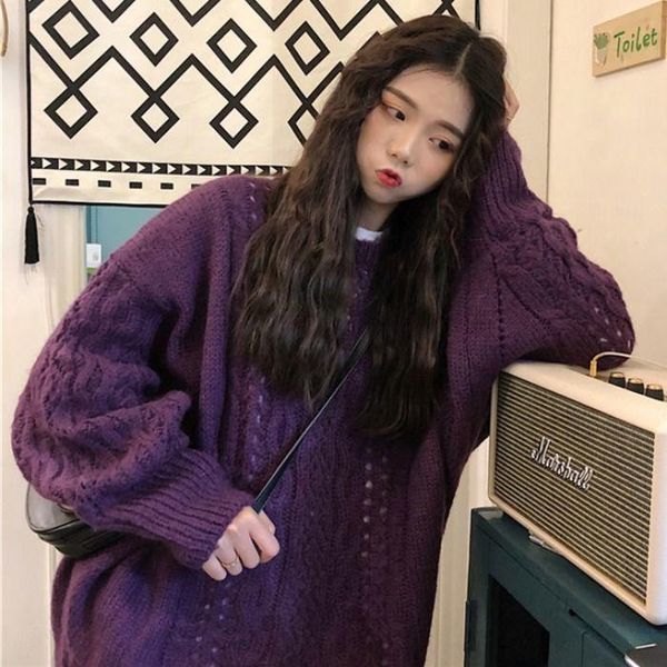 autumn winter women warm thick sweaters korean styles fashionable casual solid loose students knitting pullovers w538 women's, White;black
autumn winter women warm thick sweaters korean styles fashionable casual solid loose students knitting pullovers w538 women's, White;black