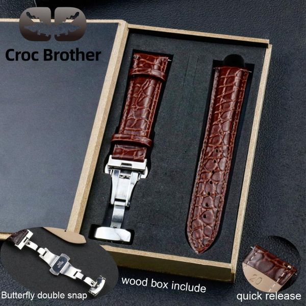 watch bands quick release crocodile genuine leather pattern strap butterfly buckle 20 22 mm band steel accessories, Black;brown
watch bands quick release crocodile genuine leather pattern strap butterfly buckle 20 22 mm band steel accessories, Black;brown