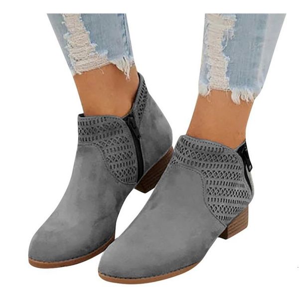 boots women female round head solid color zip fashion winter non-slip low square heel ankle boot size 35-43 5ky8, Black
boots women female round head solid color zip fashion winter non-slip low square heel ankle boot size 35-43 5ky8, Black