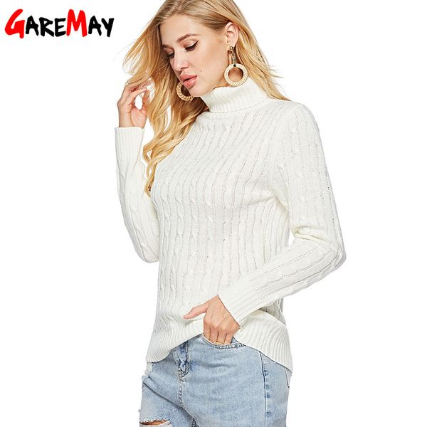 womens winter sweaters long sleeve casual female white turtleneck sweater women's knitted jumper and pullover autumn 210428, White;black
womens winter sweaters long sleeve casual female white turtleneck sweater women's knitted jumper and pullover autumn 210428, White;black