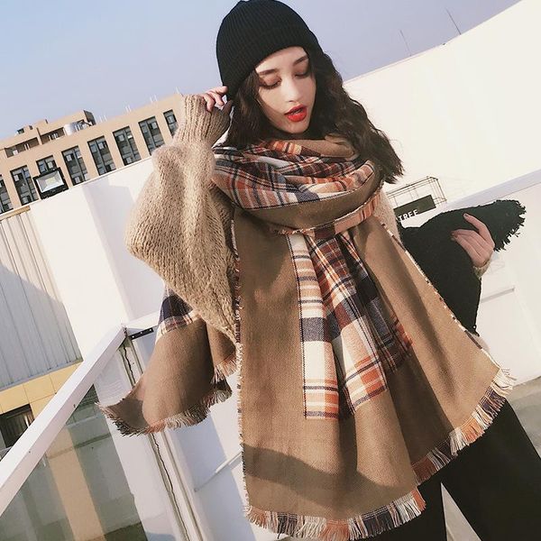 scarves chequered scarf for autumn and winter in east gate, korea warm neck fashion student woman's big shawl blanket, Blue;gray
scarves chequered scarf for autumn and winter in east gate, korea warm neck fashion student woman's big shawl blanket, Blue;gray