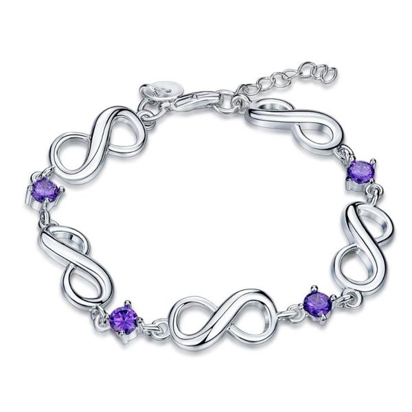 charm bracelets 2021 standard sterling silver jewelry fashion digital bracelet purple zircon bohemian lobster claw clasp, Golden;silver
charm bracelets 2021 standard sterling silver jewelry fashion digital bracelet purple zircon bohemian lobster claw clasp, Golden;silver