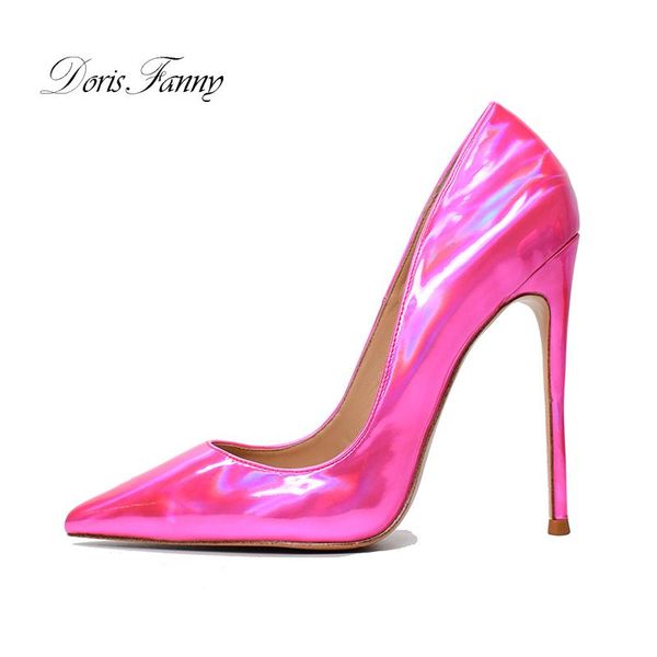 dress shoes doris fanny pointed toe pink patent leather high heels stiletto women's elegant large size woman pumps, Black
dress shoes doris fanny pointed toe pink patent leather high heels stiletto women's elegant large size woman pumps, Black