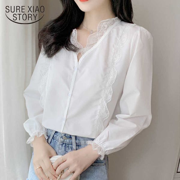 lace shirt women autumn white lace v-neck woman's blouses long sleeve single-breasted fashion feminine blusas 10845 210528
lace shirt women autumn white lace v-neck woman's blouses long sleeve single-breasted fashion feminine blusas 10845 210528