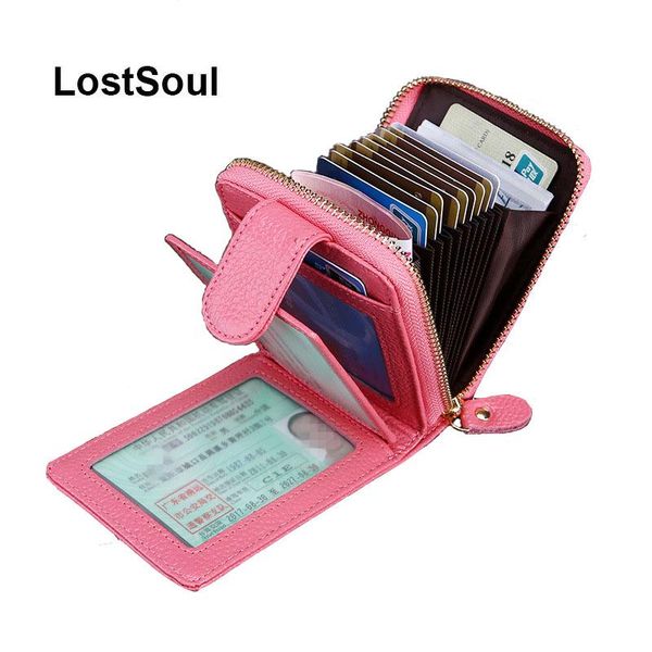 card holders leather genuine holder id case anti theft business cards antimagnetic wallets tarjetero, Brown;gray
card holders leather genuine holder id case anti theft business cards antimagnetic wallets tarjetero, Brown;gray