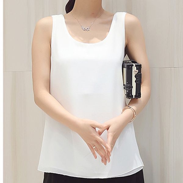 korean fashion blouses women white o-neck sleeveless chiffon vest woman female shirts plus size 3xl basic clothing 210427
korean fashion blouses women white o-neck sleeveless chiffon vest woman female shirts plus size 3xl basic clothing 210427