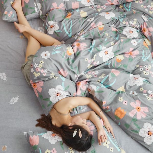 bedding sets 2021 selling summer flowers comforter 100% cotton children set home bedroom