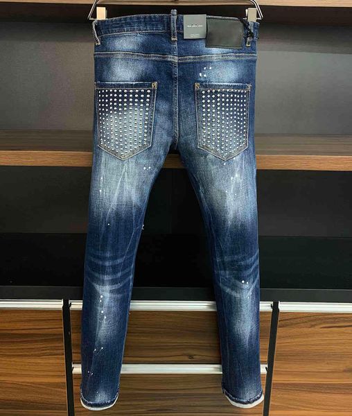 men's jeans mens luxury designer ny ripped cool guy causal hole denim fashion brand fit men washed pants 12666, Blue
men's jeans mens luxury designer ny ripped cool guy causal hole denim fashion brand fit men washed pants 12666, Blue