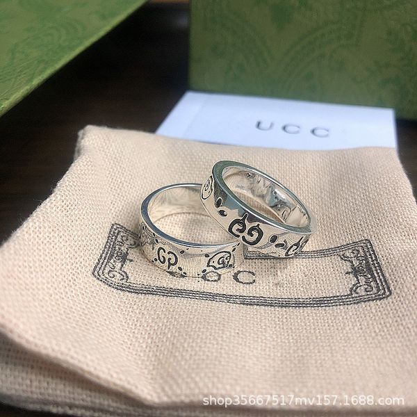 ladies fashion jewelry skull double gs925 wide version classic fashion couple's fearless ring, Silver
ladies fashion jewelry skull double gs925 wide version classic fashion couple's fearless ring, Silver