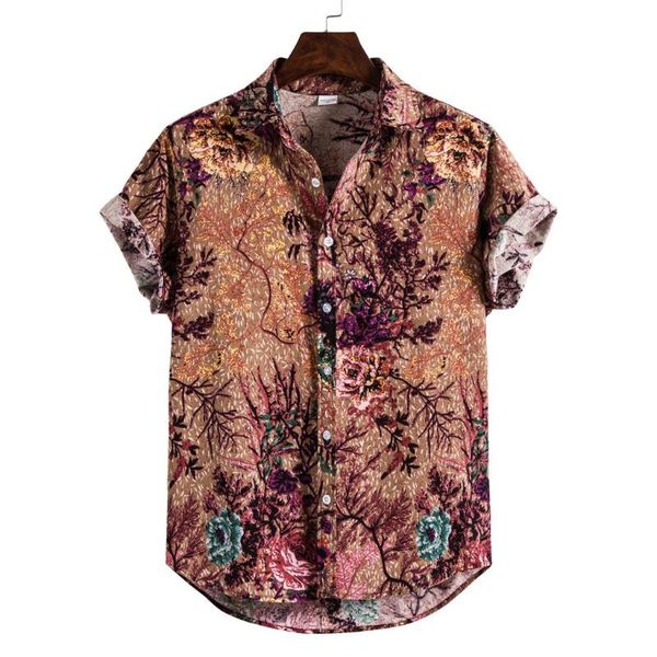men's casual shirts shirt mens vintage ethnic printed short sleeve loose 2021 summer slim fit male hawaiian blouse clothes, White;black
men's casual shirts shirt mens vintage ethnic printed short sleeve loose 2021 summer slim fit male hawaiian blouse clothes, White;black