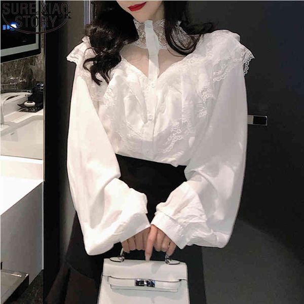 lace shirts women ruffles turtleneck autumn womens and blouses puff sleeve sweet white black blusas de mujer 10783 210417
lace shirts women ruffles turtleneck autumn womens and blouses puff sleeve sweet white black blusas de mujer 10783 210417