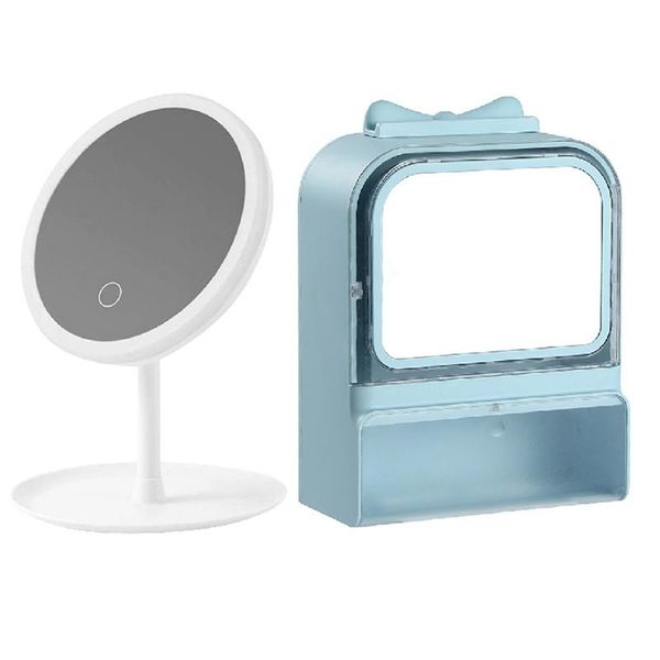 compact mirrors magnifying makeup mirror with lights wall-mounted organizer punch-bathroom tissue storage box
compact mirrors magnifying makeup mirror with lights wall-mounted organizer punch-bathroom tissue storage box