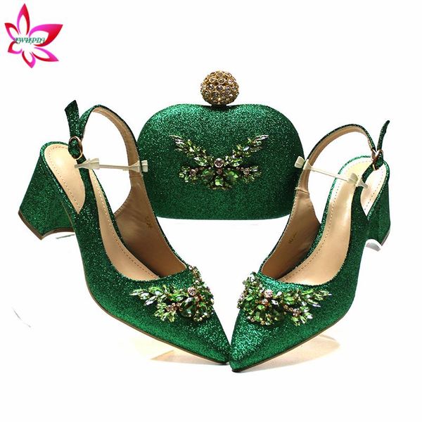 dress shoes green color nigerian design african women and bag to match with shinning crystal italian lady set for party, Black
dress shoes green color nigerian design african women and bag to match with shinning crystal italian lady set for party, Black