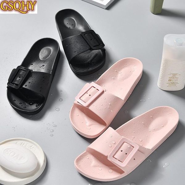 women summer slip on slippers ladies pvc soft sandals woman buckle strap shoes female beach flats cool footwear casual 2021, Black
women summer slip on slippers ladies pvc soft sandals woman buckle strap shoes female beach flats cool footwear casual 2021, Black