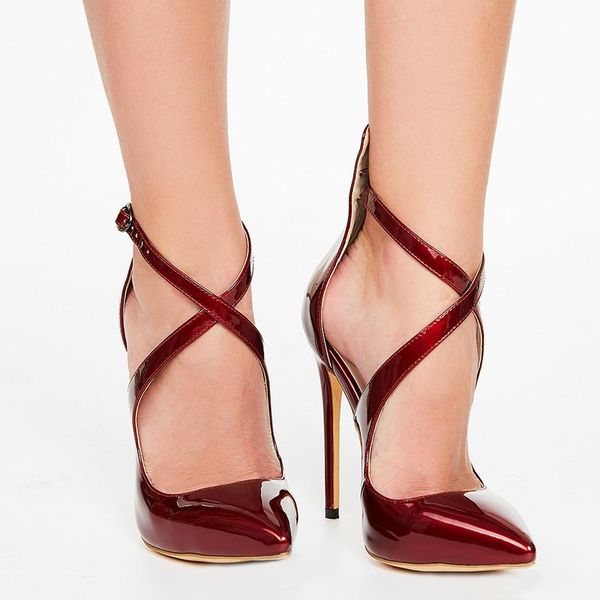 fashion high heels thin women shoes party wedding for woman wine red plus size buckle x1701 dress, Black
fashion high heels thin women shoes party wedding for woman wine red plus size buckle x1701 dress, Black