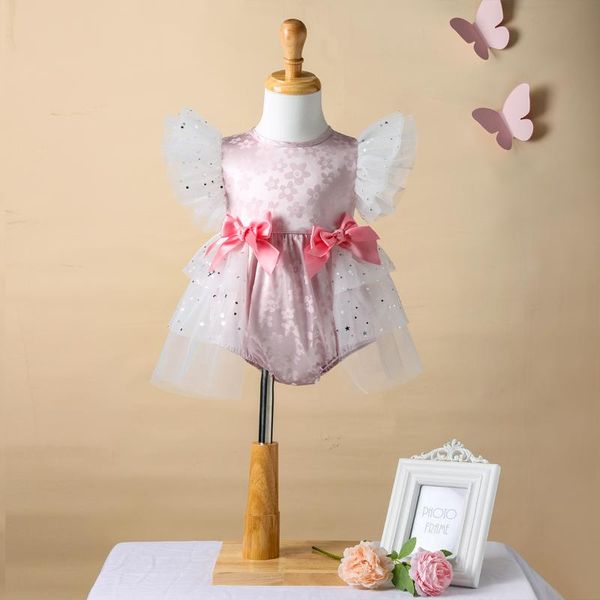 rompers princess baby girl lace ruffles sleeve bodysuits summer cute infant bow-knot o-neck mesh tutu floral jumpsuit party 0-12m, Blue
rompers princess baby girl lace ruffles sleeve bodysuits summer cute infant bow-knot o-neck mesh tutu floral jumpsuit party 0-12m, Blue