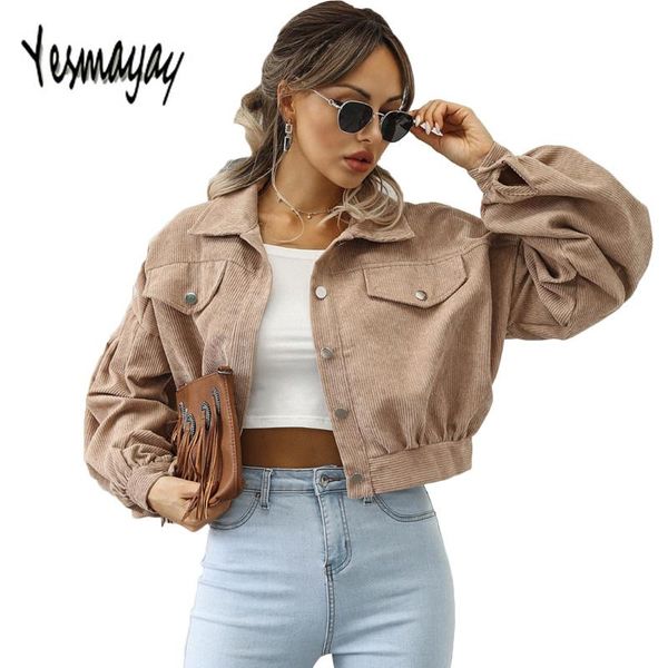 women's jackets women spring autumn corduroy jacket loose short coat female winter fashion crop 2021 turn down collar casual, Black;brown
women's jackets women spring autumn corduroy jacket loose short coat female winter fashion crop 2021 turn down collar casual, Black;brown