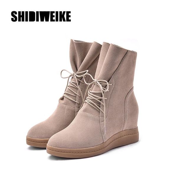 boots 2021 autumn ankle woman casual wedge sneakers suede leather breathable short women winter va113, Black
boots 2021 autumn ankle woman casual wedge sneakers suede leather breathable short women winter va113, Black