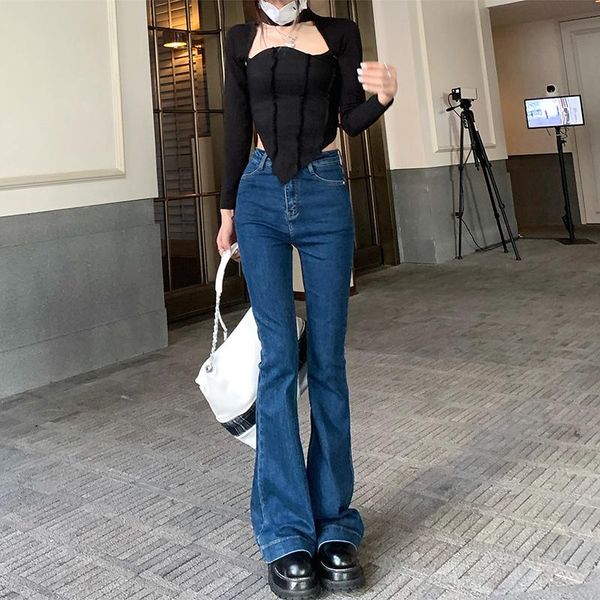 women's jeans cmaz 2021 vintage high waist straight pants for women streetwear loose female denim buttons zipper ladies trouser, Blue
women's jeans cmaz 2021 vintage high waist straight pants for women streetwear loose female denim buttons zipper ladies trouser, Blue