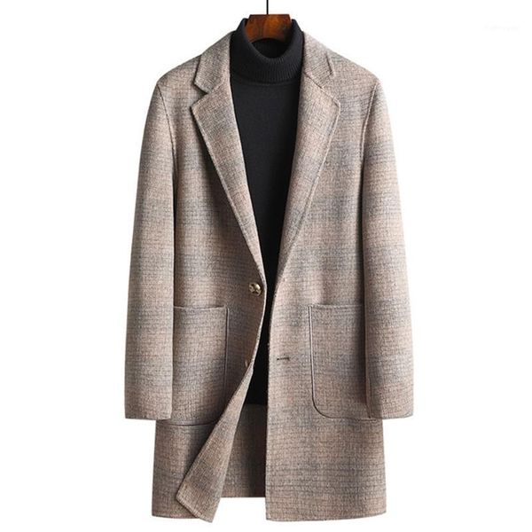men's wool & blends brand autumn winter double side woolen men 60% coats solid color jacket, Black
men's wool & blends brand autumn winter double side woolen men 60% coats solid color jacket, Black