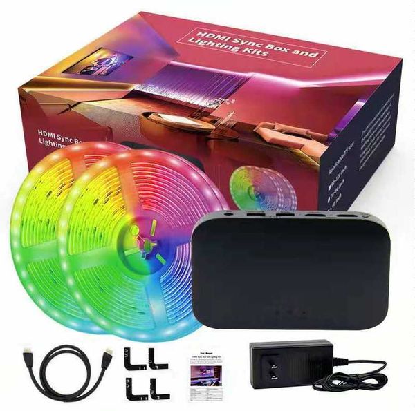 strips smart ambient tv pc backlights wifi rgb led strip lights dream color hdmi devices light kit for alexa/google /tv box
strips smart ambient tv pc backlights wifi rgb led strip lights dream color hdmi devices light kit for alexa/google /tv box