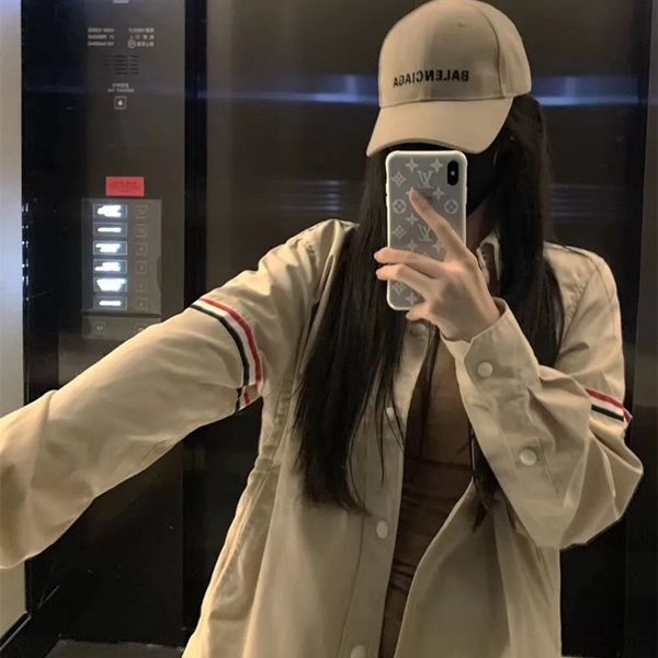 correct version 21s tide brand tb arm ribbon shirt jacket slim fit men's and women's commuting single breasted ins, Black
correct version 21s tide brand tb arm ribbon shirt jacket slim fit men's and women's commuting single breasted ins, Black