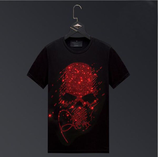 2021 summer t shirt men's 100% cotton t-shirts short sleeve rhinestones skeleton tshirt tees - white/black
2021 summer t shirt men's 100% cotton t-shirts short sleeve rhinestones skeleton tshirt tees - white/black