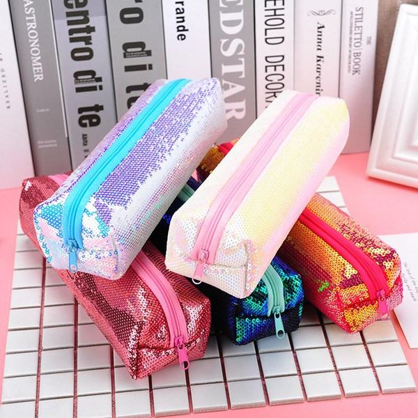 5color option reversible sequin pencil case for girls school supplies super big stationery gift magic box pencilcase bags
5color option reversible sequin pencil case for girls school supplies super big stationery gift magic box pencilcase bags