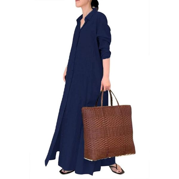 casual dresses long sleeve women shirt dress autumn solid color loose buttons cotton ladies 2021, Black;gray
casual dresses long sleeve women shirt dress autumn solid color loose buttons cotton ladies 2021, Black;gray