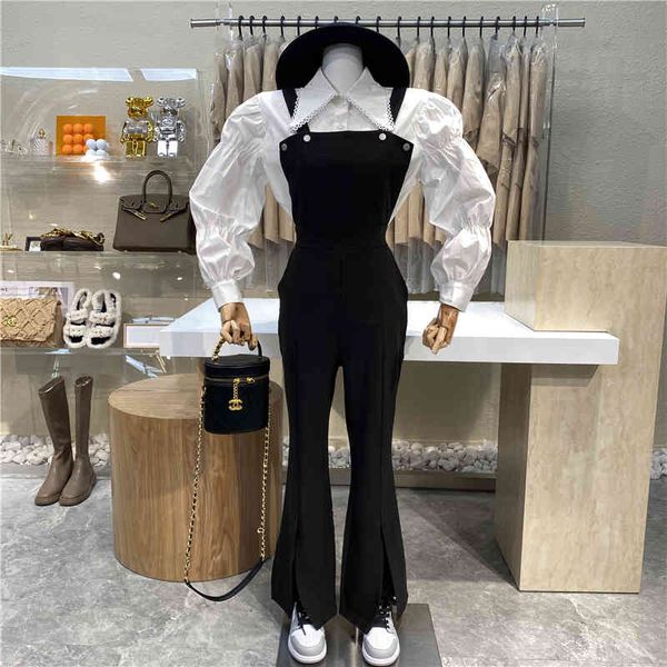 pant niche pointy bubble short money bottom shirt + design feeling pants leg two suit, White
pant niche pointy bubble short money bottom shirt + design feeling pants leg two suit, White