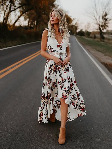 casual dresses fashion women dress sleeveless backless vintage split boho holiday beach party maxi floral printed wear sundress, Black;gray
casual dresses fashion women dress sleeveless backless vintage split boho holiday beach party maxi floral printed wear sundress, Black;gray