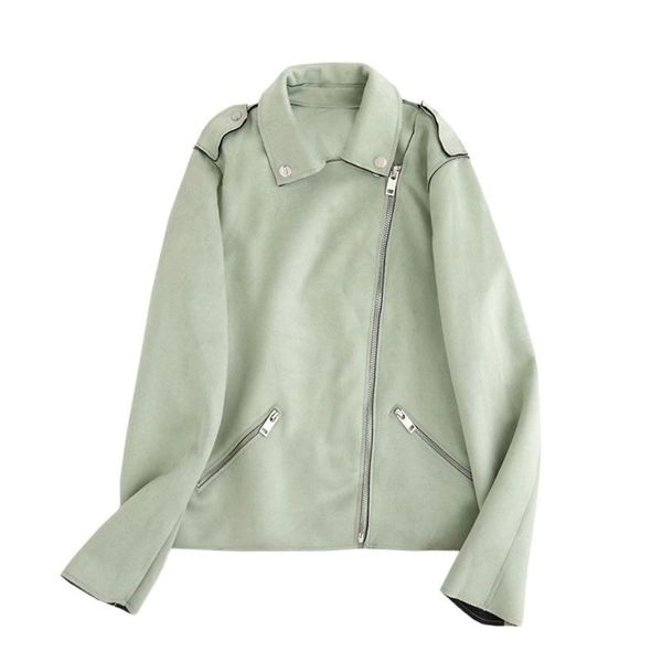 women's jackets diyig woman 2021 autumn wear european and american motorcycle clothing long-sleeved suede thin jacket, Black;brown
women's jackets diyig woman 2021 autumn wear european and american motorcycle clothing long-sleeved suede thin jacket, Black;brown