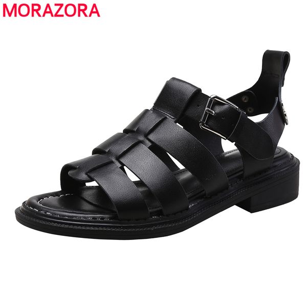 morazora fashion genuine leather sandals women shoes cut outs gladiator sandals fashion ladies casual street shoes 210506, Black
morazora fashion genuine leather sandals women shoes cut outs gladiator sandals fashion ladies casual street shoes 210506, Black