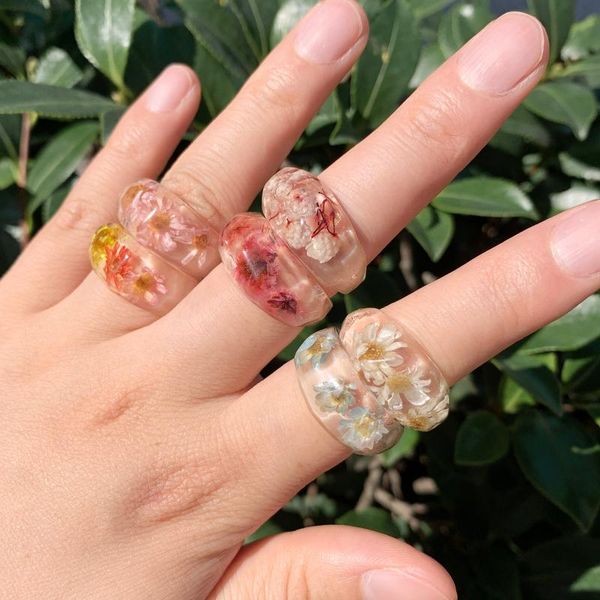 wedding rings miwens bohemia transparent glass flower for women 2021 elegant acrylic resin colorful flowers finger jewelry, Slivery;golden
wedding rings miwens bohemia transparent glass flower for women 2021 elegant acrylic resin colorful flowers finger jewelry, Slivery;golden