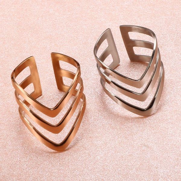 wedding rings unique irregular shape open cuff fashion three-layer adjustable tail ring stainless steel for men women jewelry, Slivery;golden
wedding rings unique irregular shape open cuff fashion three-layer adjustable tail ring stainless steel for men women jewelry, Slivery;golden