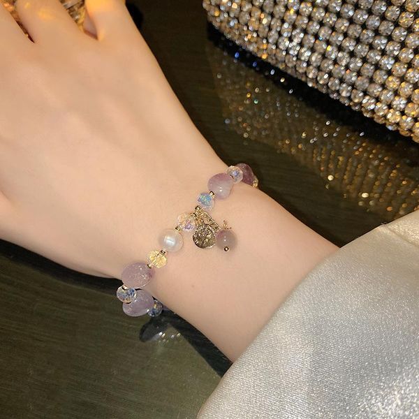 link, chain design a touching portrait pendant bracelet female personality temperament korean minority strawberry crystal jewelry for women, Black
link, chain design a touching portrait pendant bracelet female personality temperament korean minority strawberry crystal jewelry for women, Black